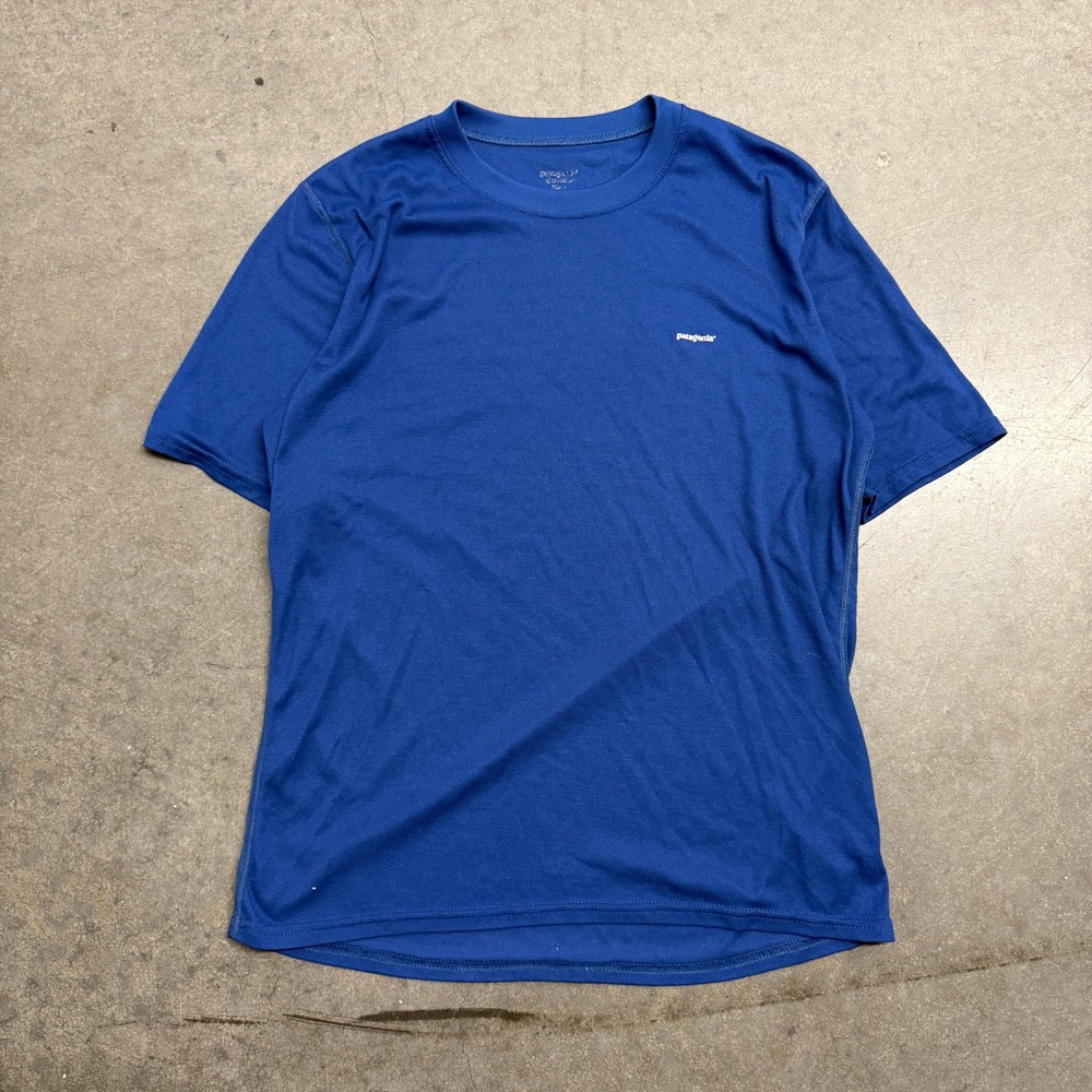 Patagonia Capilene Cool Daily Shirt Blue Short Sleeve Performance Tee Mens XS